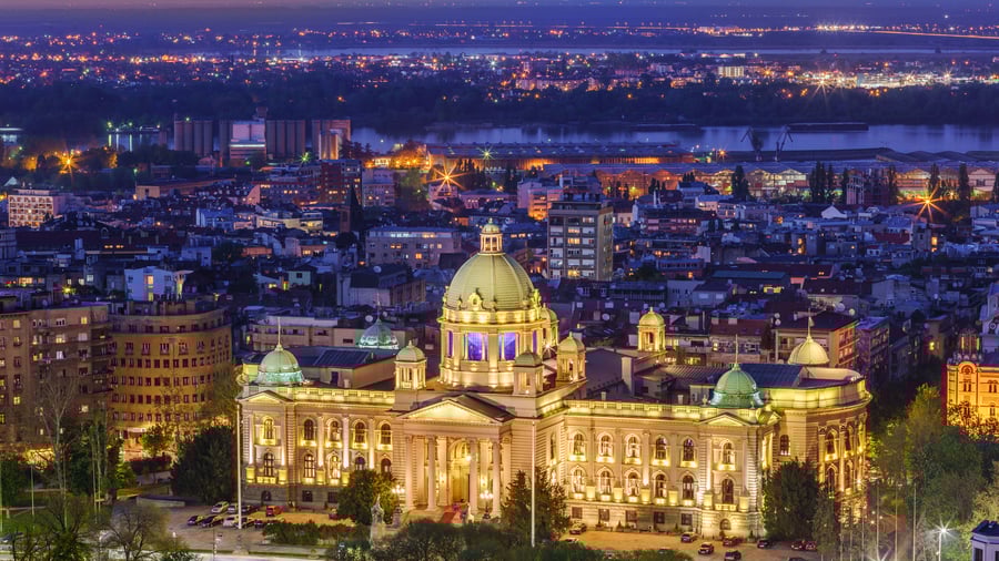 Beograd i skumringstid