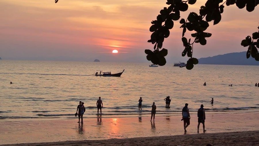 Zonsondergang in Thailand