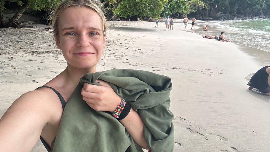 Hang out at the beach in Manuel Antonio. 