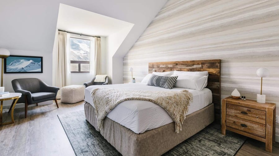 Værelse på Glacier View Lodge