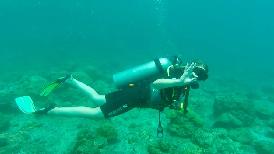 Scuba diving