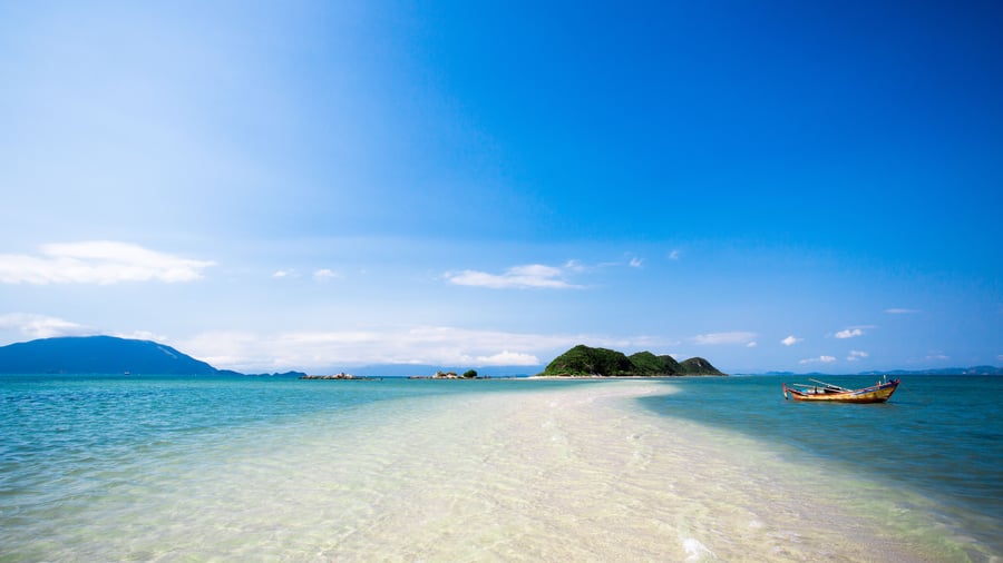 Skønne Nha Trang Beach i Vietnam