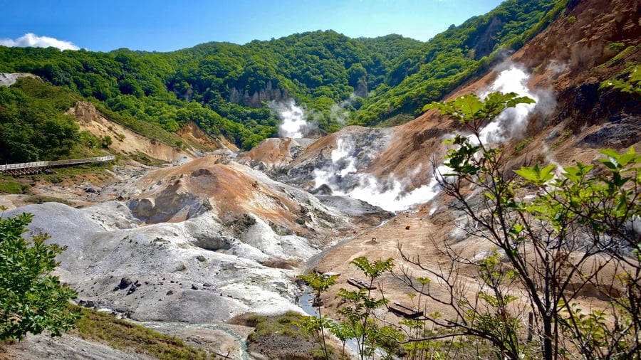 Geotermiske oplevelser i Noboribetsu Onsen