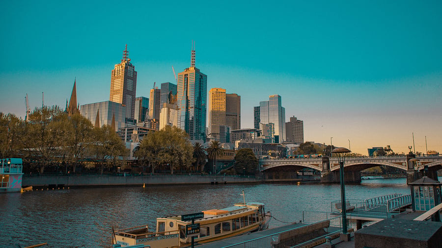View of Melbourne's skyline