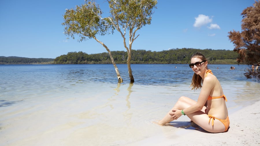 Lake McKenzie på Fraser Island