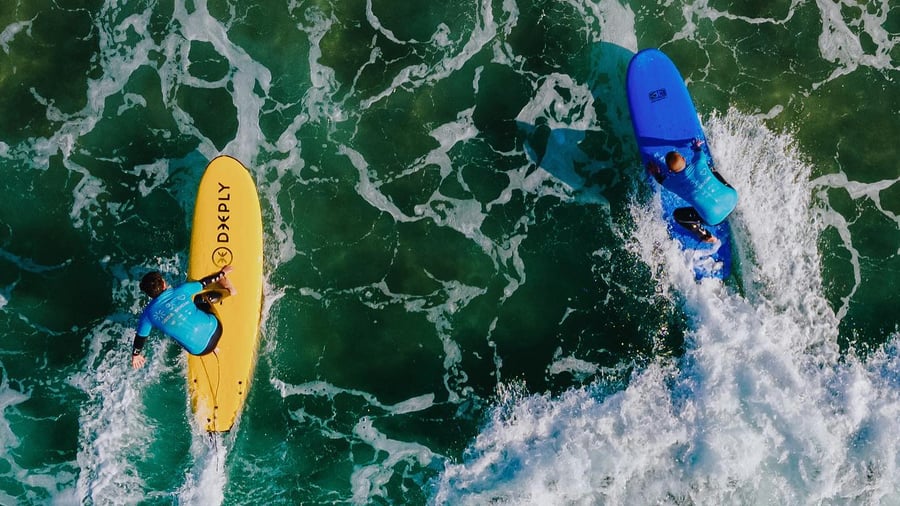 Surfing in Portugal