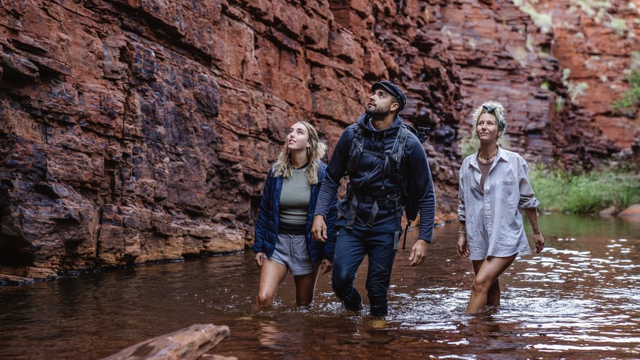 På opdalelse i Karijini National Park