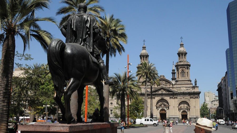 Midtbyen i Santiago de Chile