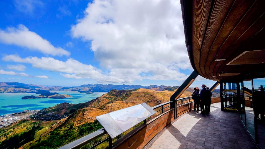 Tag kabelbanen op til Port Hills i Christchurch