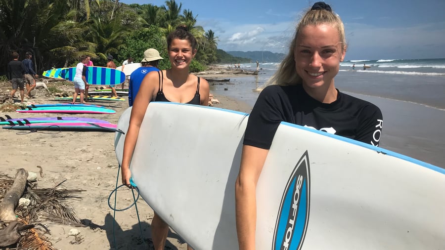 Surfing in Costa Rica