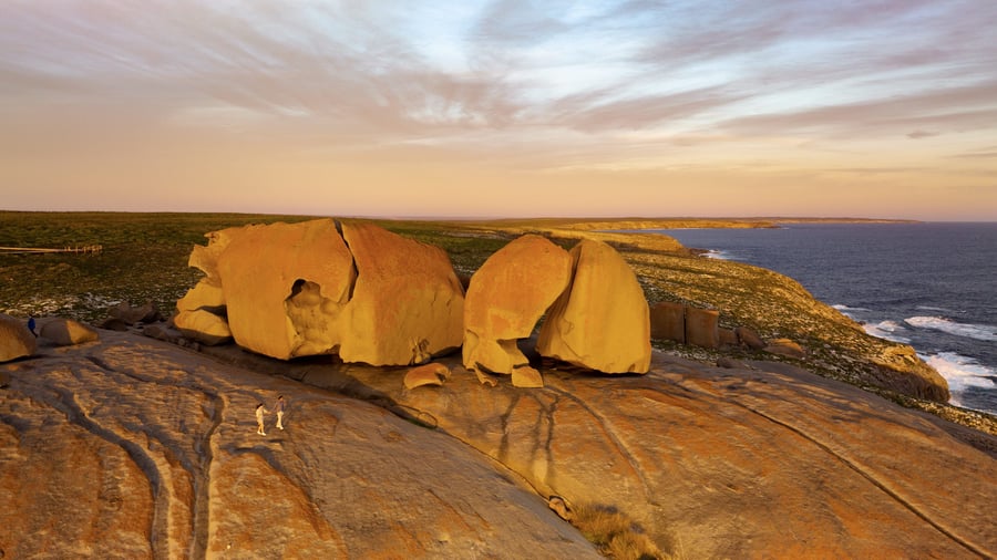 De særprægede Remarkable Rocks på Kangaroo Island