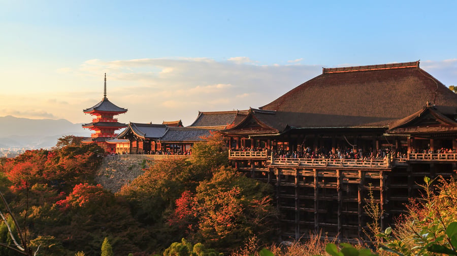Kiyomizu-dera-templet i Kyoto