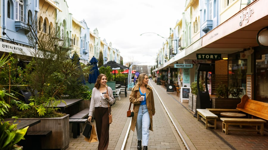 Tid til shopping i Christchurch