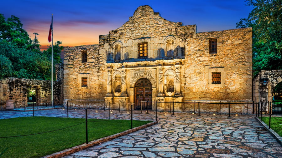 The Alamo i San Antonio, Texas, USA.