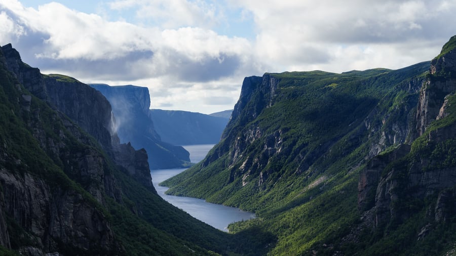 Western Brook Pond, Newfoundland, Canada