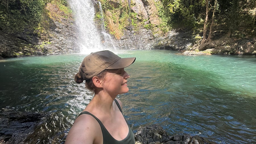 Swim beneath waterfalls in Australia's Top End