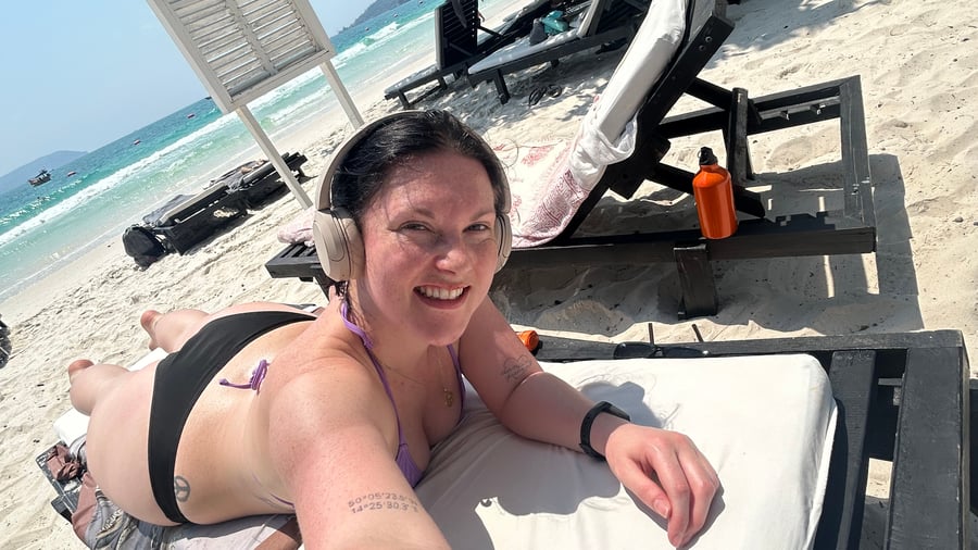 Relax on the beach during dry season
