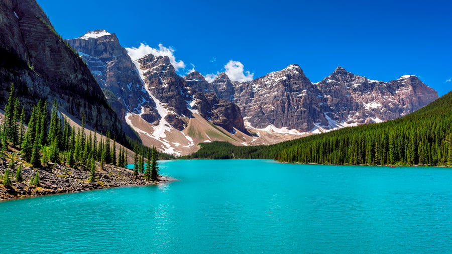 Lake Moraine i Canada