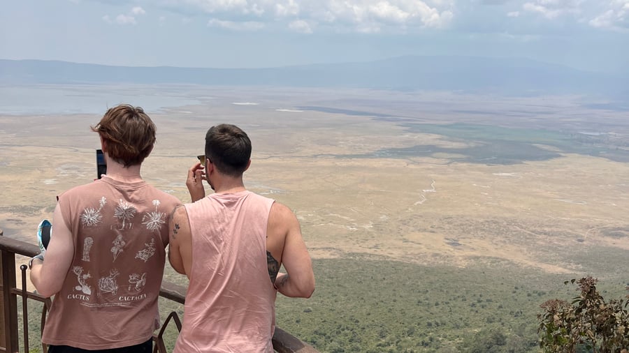 Take in the breathtaking views of Ngorongoro