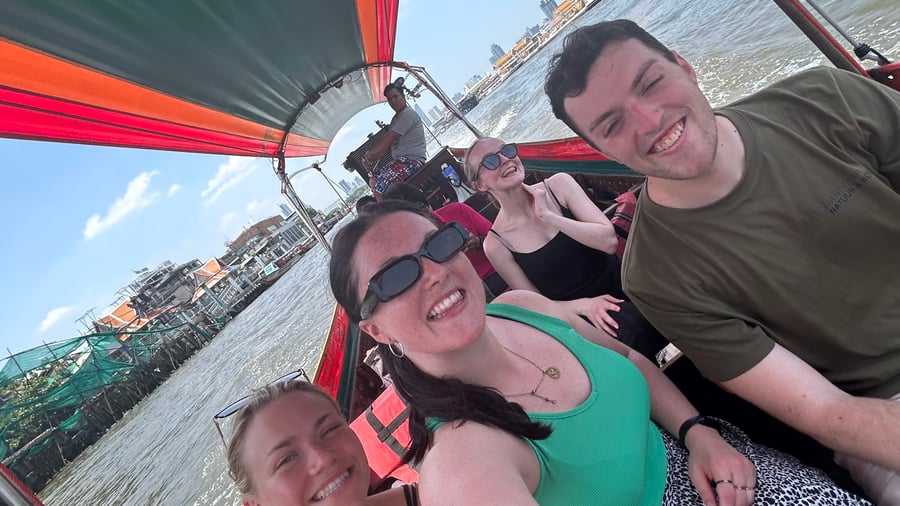 A group exploring Bangkok