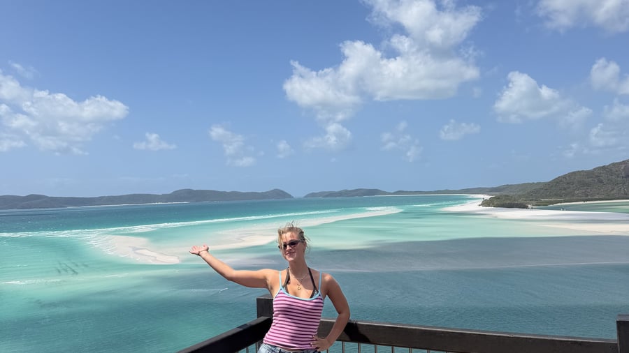 Whitehaven beach mitt i Whitsundsys
