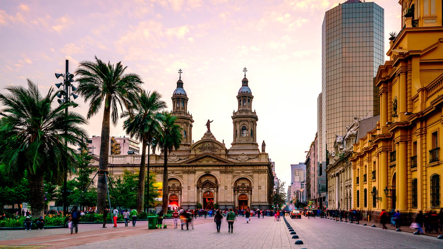 Plaza de Armas in Santiago