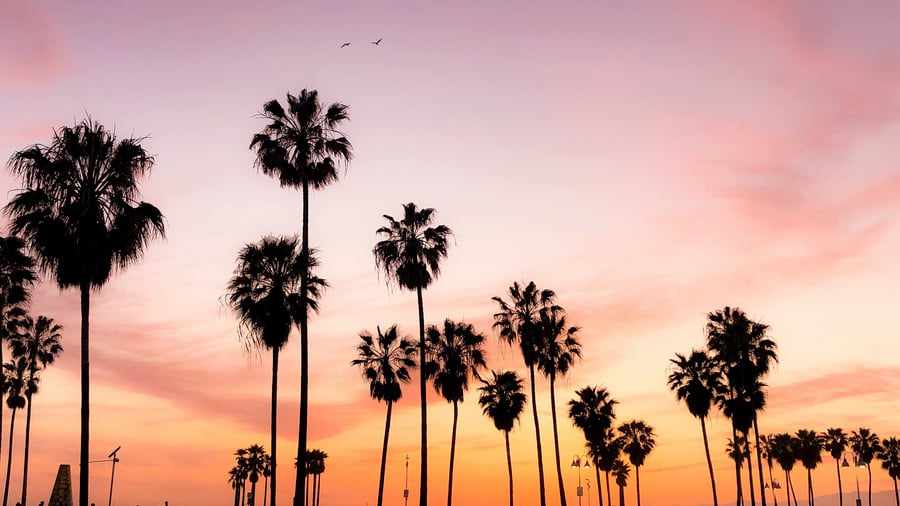 Sunset in California