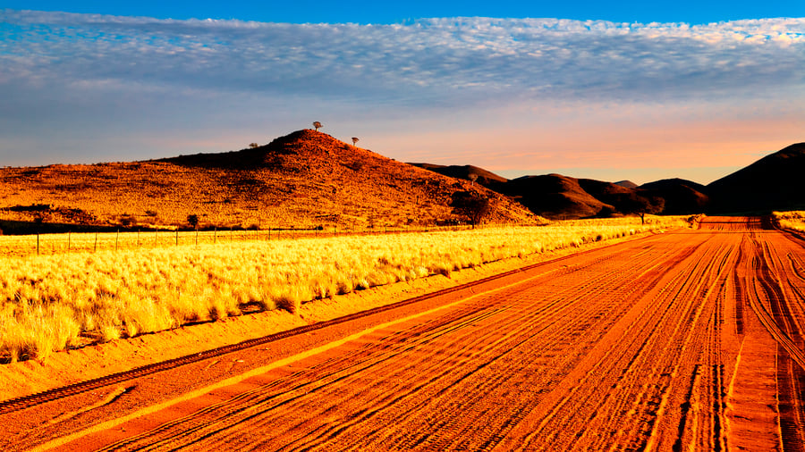 Kalahari ørkenen i Namibia
