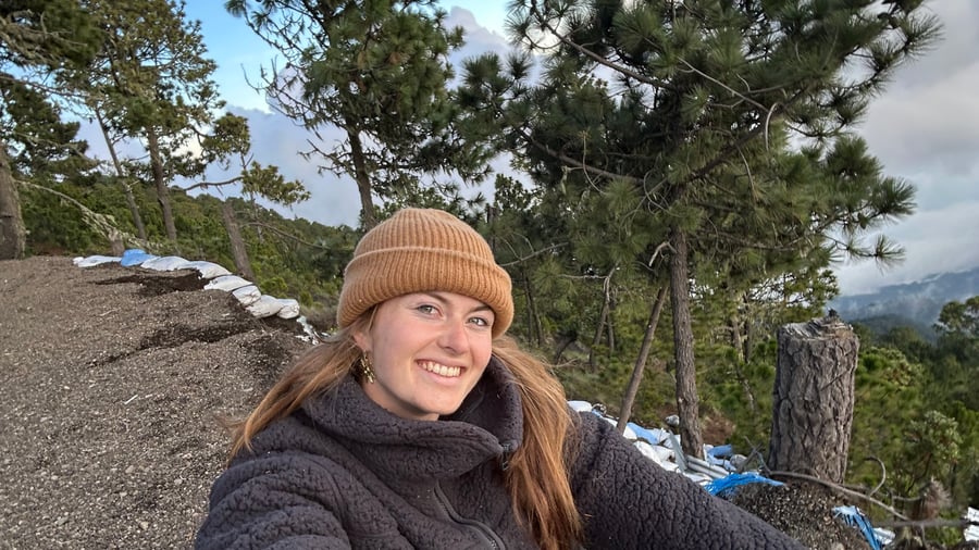 Michelle on a group trip