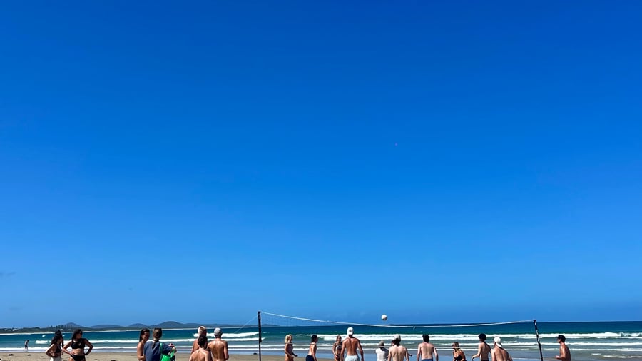 Spend your afternoons playing beach volley