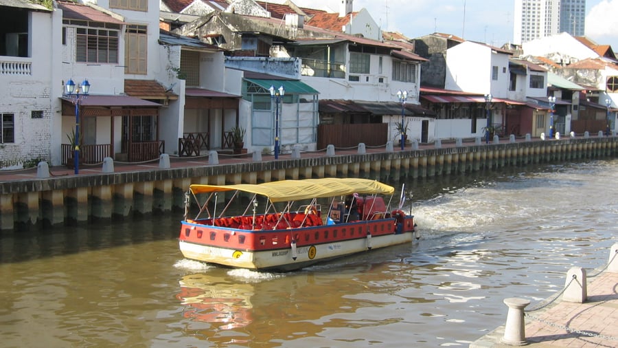Rivercruise ship in Melaka Malaysia 