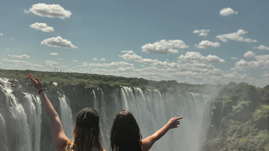 The impressive Vic Falls