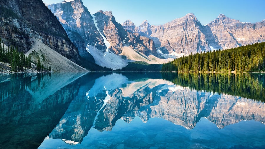 Lake Moraine i Kanada