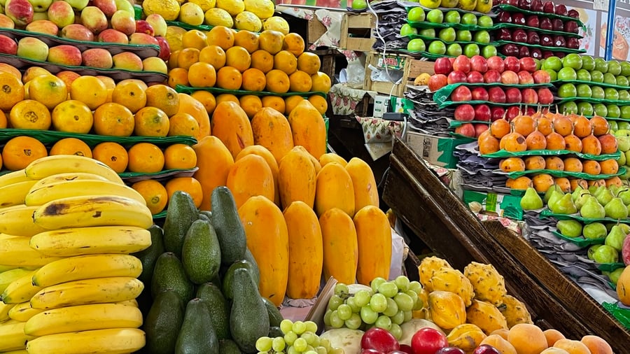 Fruits and vegetables at the market