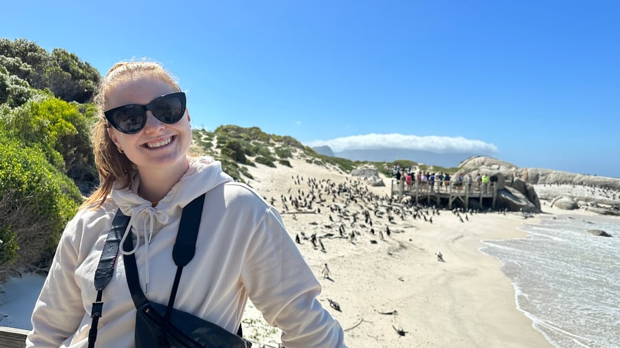 Boulders Beach in Zuid-Afrika