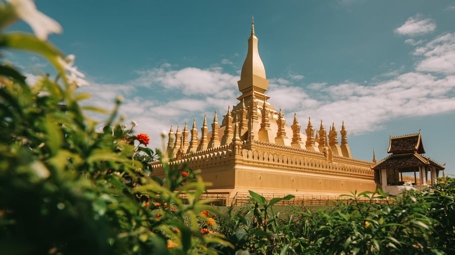 Pha That Luang i Vientiane