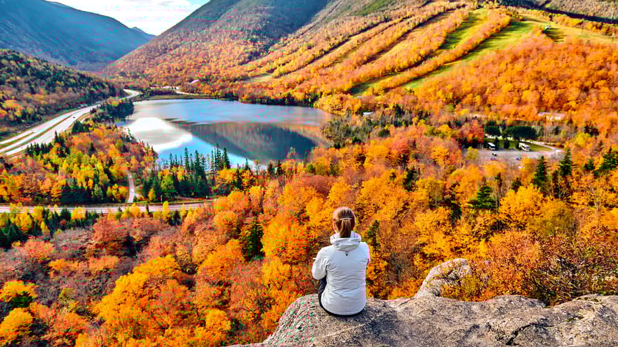 Echo Lake, White Mountains, New Hampshire, USA