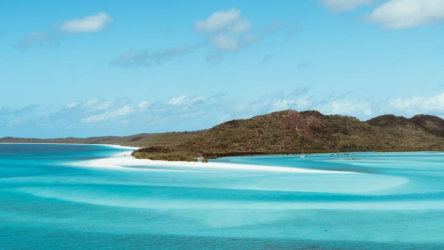 Whitehaven Beach i Whitsunday Islands