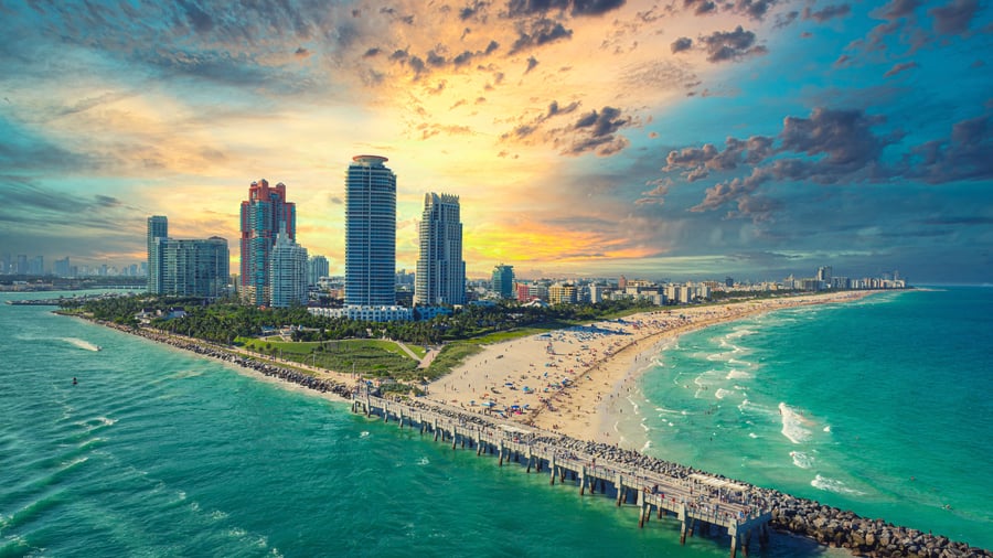Oplev Miami og sejl på krydstogt i Caribien