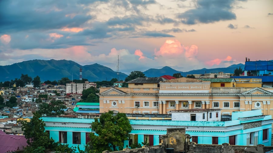 Beautiful sunset in Cuba