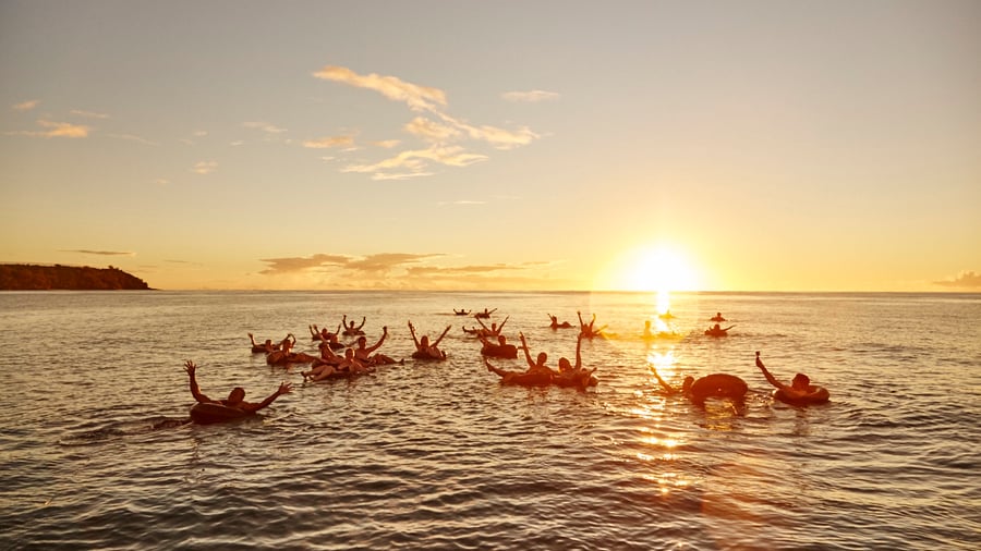 Sunset in Fiji 