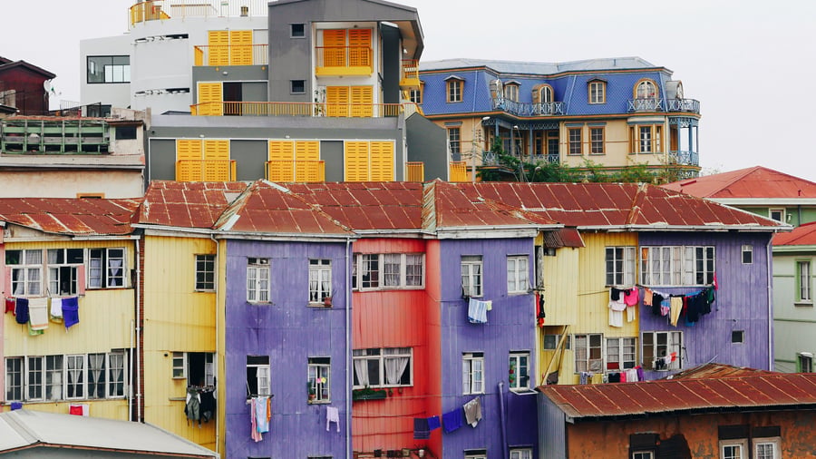 Oplev de farverige huse i Valparaíso