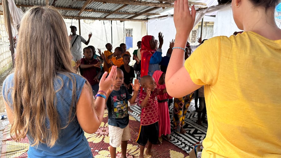 Visiting local villages in Tanzania