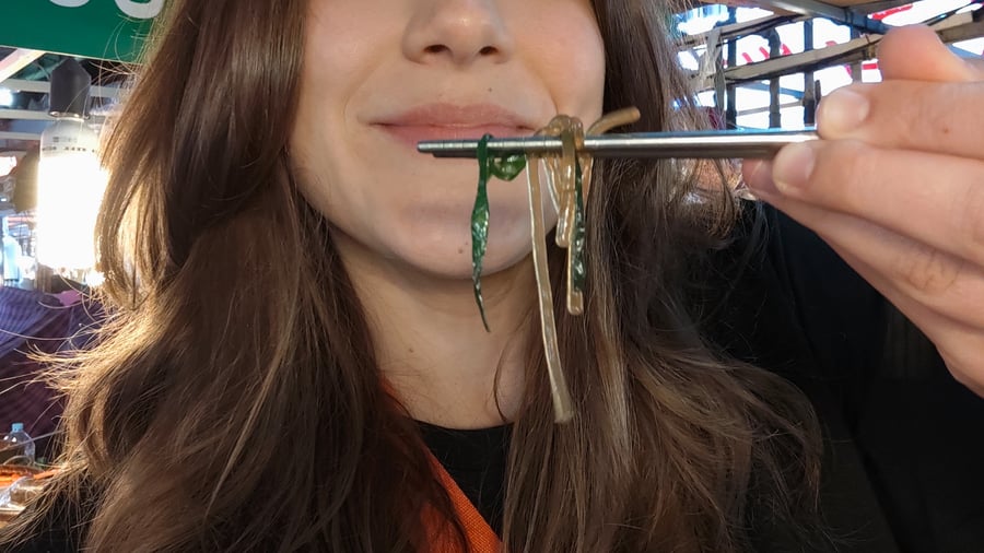 Nienke op Gwangjang Market