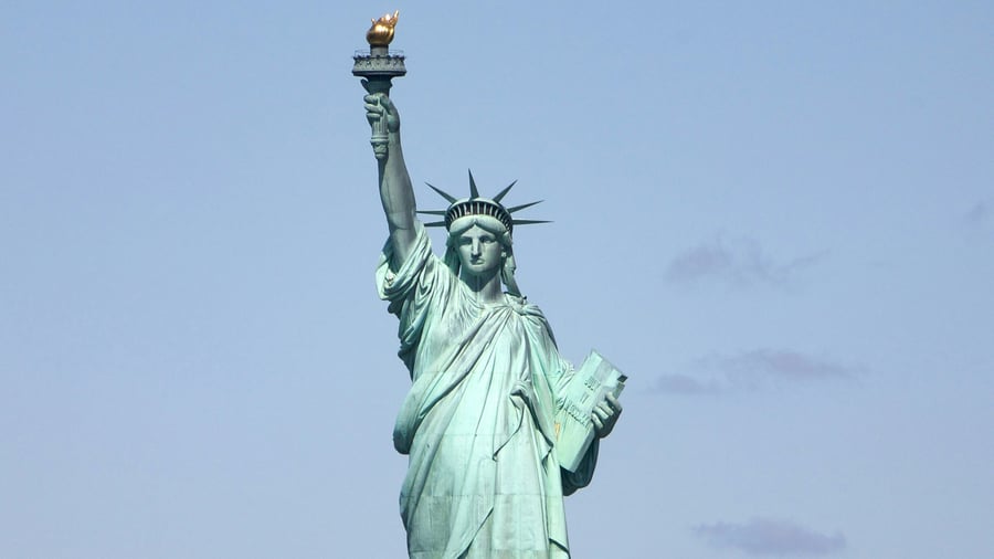 Het vrijheidsbeeld in New York