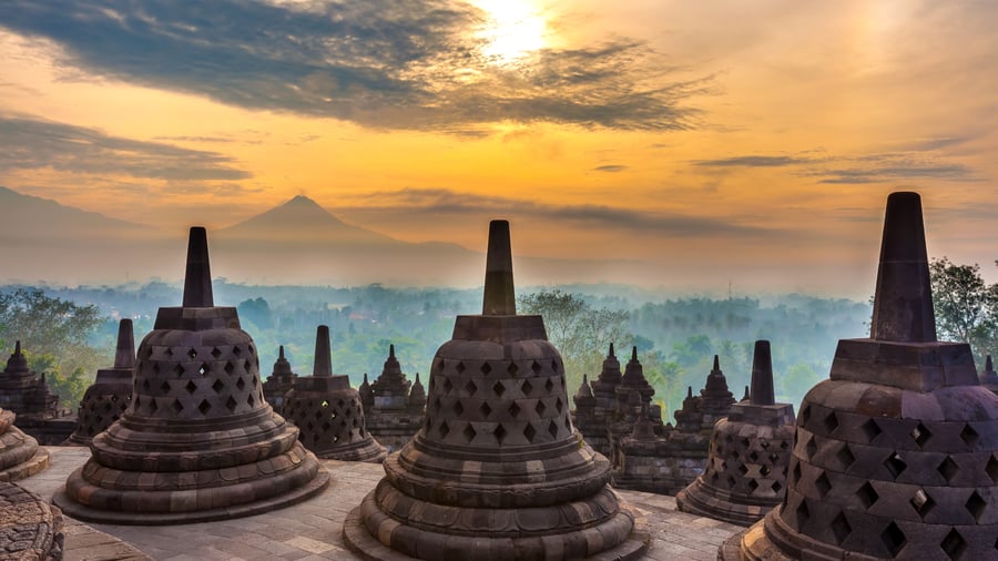 Tempelkomplexet Candi Borobudur