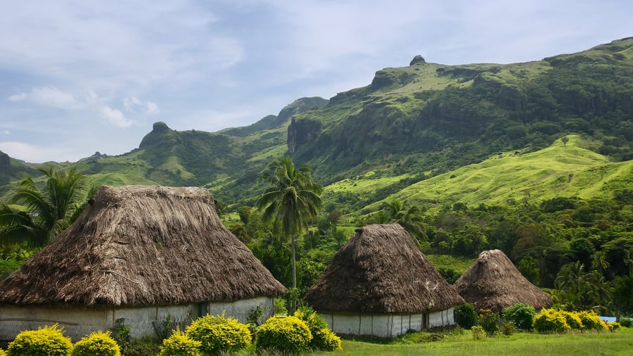 Traditionel landsby på Viti Levu