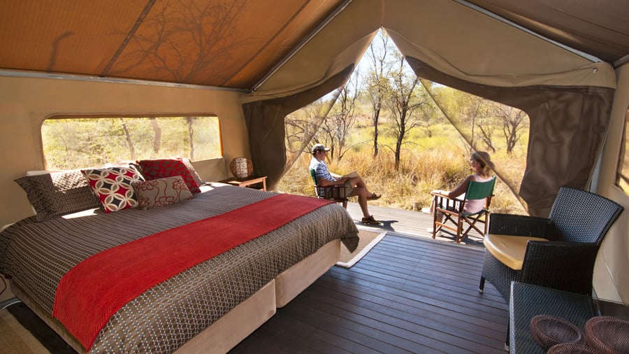 Safaritelt på Bungle Bungle Wilderness Lodge