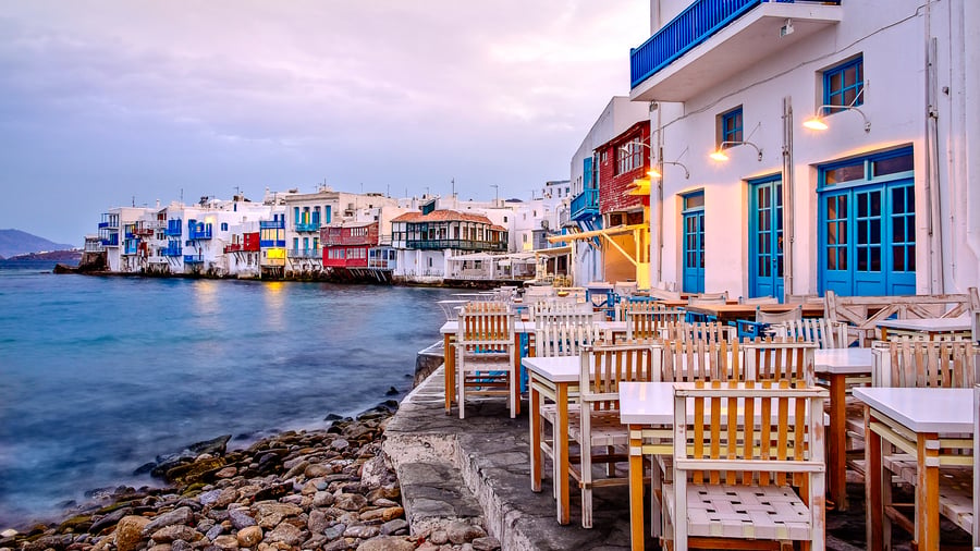 Nyd charmen i Little Venice på Mykonos