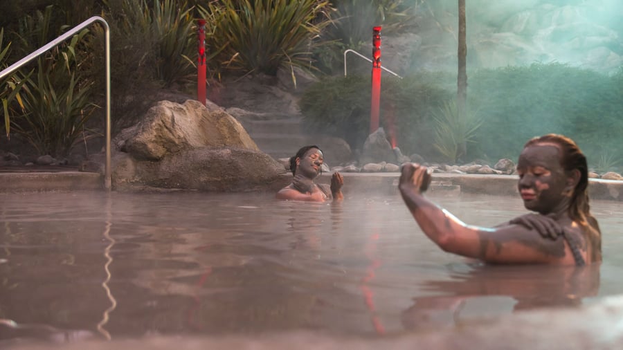 Termisk mudderbad i Rotorua